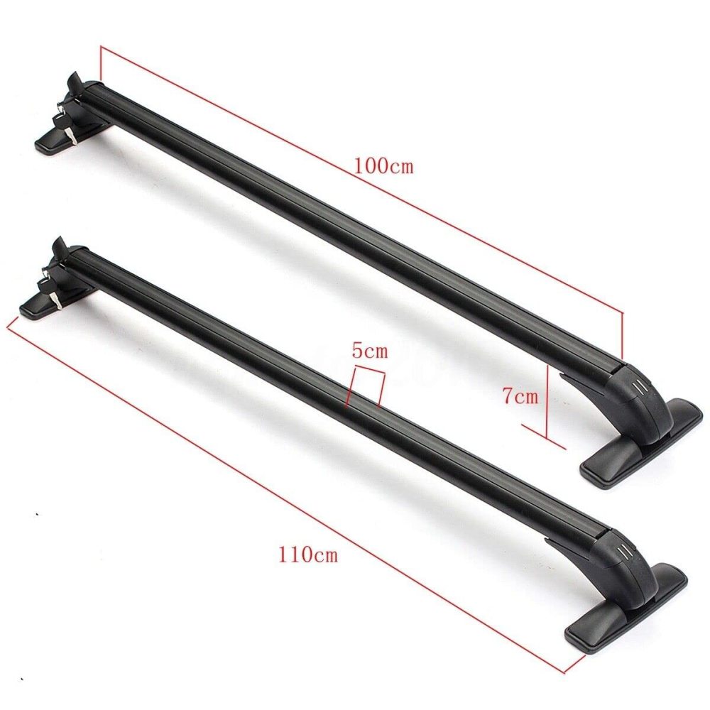 Dachträger Aluminium Dachgepäckträger Auto 2-teiliger Universal Kreuzschienen  Relingträger Dachträger Aluminium Dachgepäckträger Auto 2-teiliger Universal Kreuzschienen  Relingträger