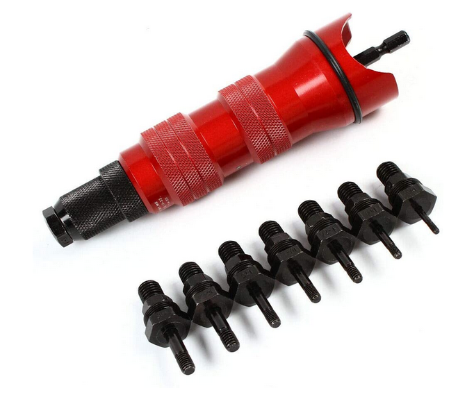Profi Nietgerät Nietmuttern Aufsatz 3.2-6,0mm Bohrmaschine