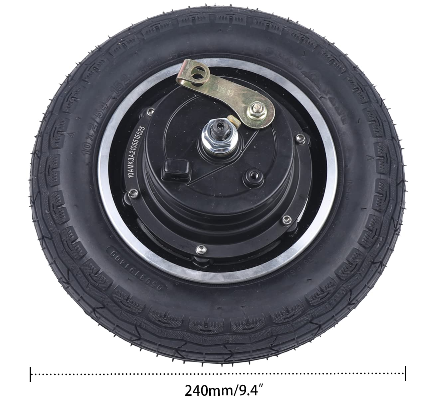 10 Zoll Antriebsradmotor, Elektroroller Motor Nabenmotor 36V 350W, für 10-Zoll-Trommelbremsnabenmotor, für Elektrofahrrad, Elektroroller, Scooter