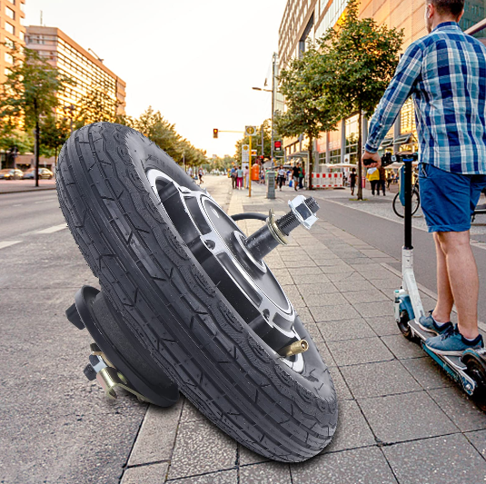10 Zoll Antriebsradmotor, Elektroroller Motor Nabenmotor 36V 350W, für 10-Zoll-Trommelbremsnabenmotor, für Elektrofahrrad, , Scooter