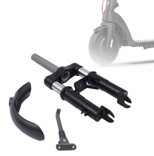 Elektroroller Federung Vorderradgabel Kit Roller Gabel Vorne + Stoßdämpfer + Ständer + Schlammschutzset für M365 / PRO Pro2