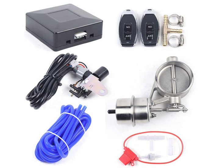 25''63mm Auspuffklappe Elektrisch Edelstahl Abgasregelventil