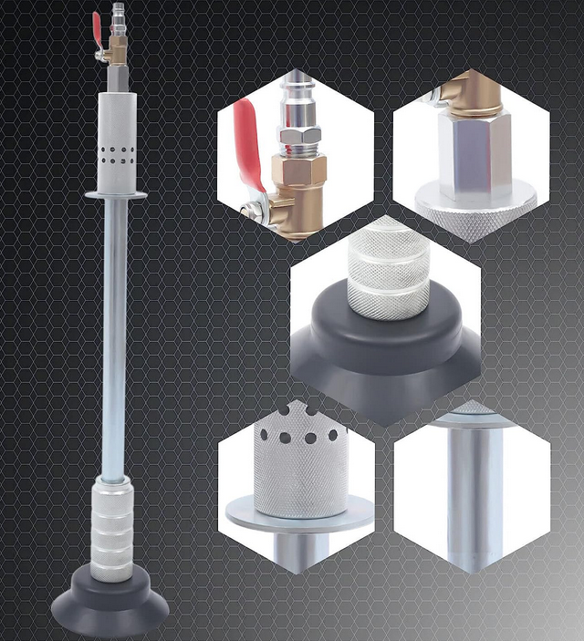 CNCEST Druckluft Ausbeulwerkzeug Ausbeulhammer KFZ 116mm