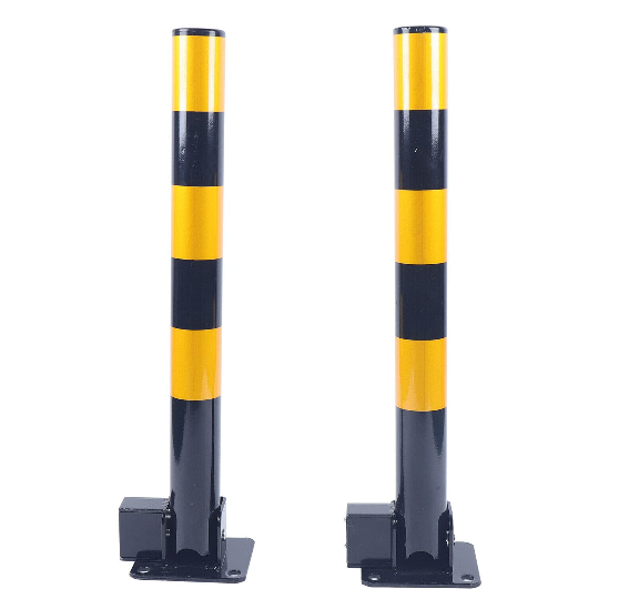 2xParkbarriere Parkplatz Schranke Sicherheitspfosten Poller abschließbar Einfahr