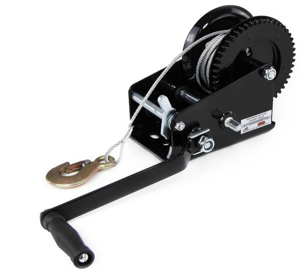 1500Kg Handseilwinde Bootswinde Seilzug Winde mit 10 Meter Drahtseil Für Anhänger LKW PKW