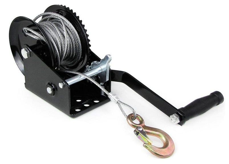 1500Kg Handseilwinde Bootswinde Seilzug Winde mit 10 Meter Drahtseil Für Anhänger LKW PKW