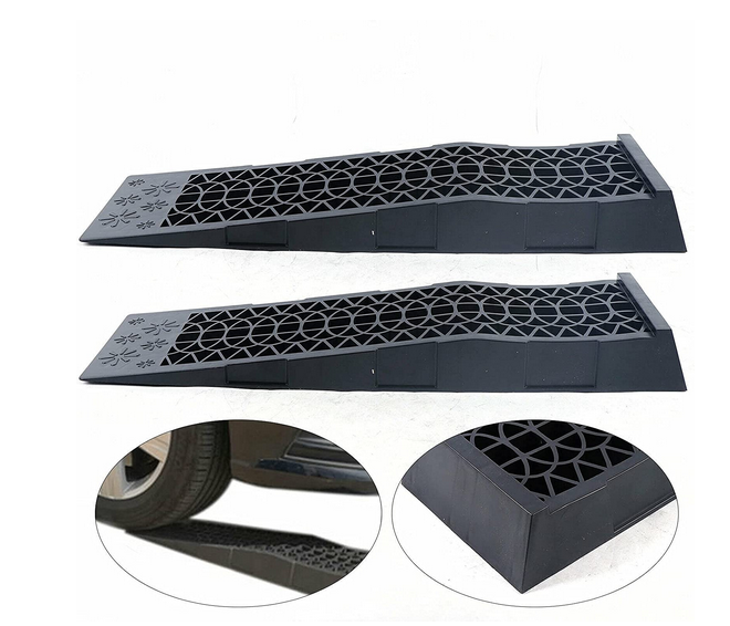2 Stück 3000KG Auffahrrampen PKW Plastik Hochfestem Kunststoff Rampen