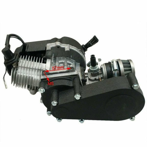 49CC 2-Takt-Motor-Fahrrad-Umrüstsatz Start Engine Motor Kit für Pocket Mini Dirt Bike Scooter