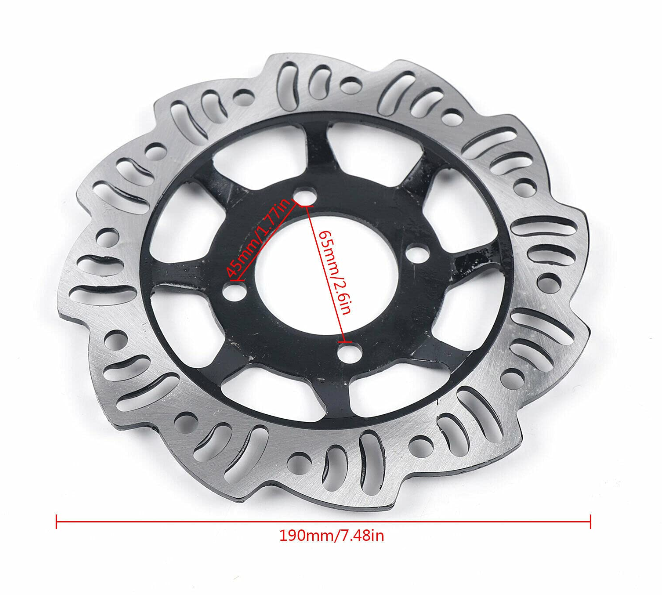 Hinten Hydraulik Bremsen Kit Scheibenbremse 4-Takt 49-125 CCM Bremse Scheibe