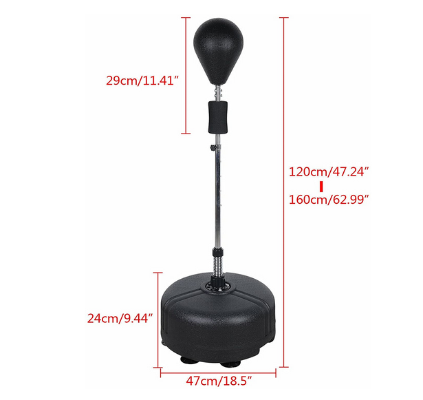 Boxen Boxsack 120-160cm Punchingball Boxsack Standboxsack Verstellbar Boxbirne