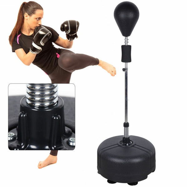 120-160cm Erwachsene Boxsack Sport Boxball Verstellbares Boxreaktionsziel Rot