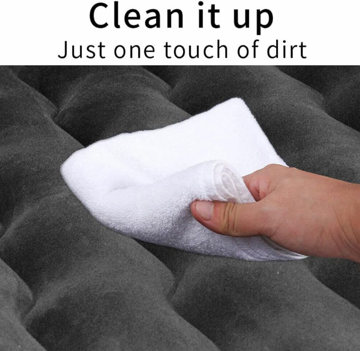 Aufblasbar Luftmatratze Luftbett Rückbank mit Elektropumpe (Grau)