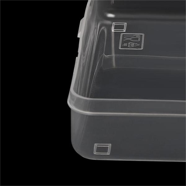 24 Stück Federmäppchen mit Schnappverschlussdeckel, Federmäppchen aus Kunststoff, transparent