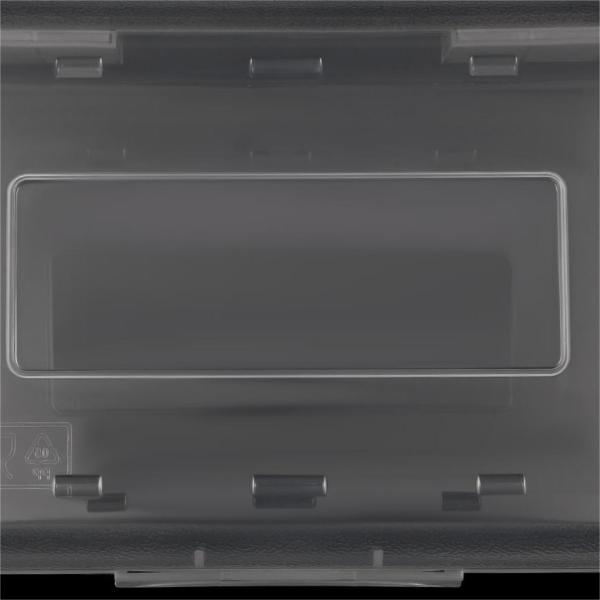 24 Stück Federmäppchen mit Schnappverschlussdeckel, Federmäppchen aus Kunststoff, transparent