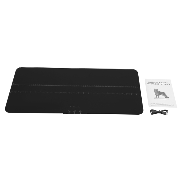 Elektronische Waage mit Waage (100 kg) – schwarz Elektronische Waage mit Waage (100 kg) – schwarz