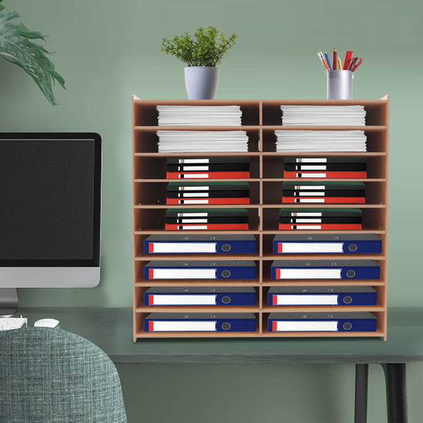 Dokumentenablage A4 Holz Office Aktenablage Multifunktionales Schreibtisch Aktenregal