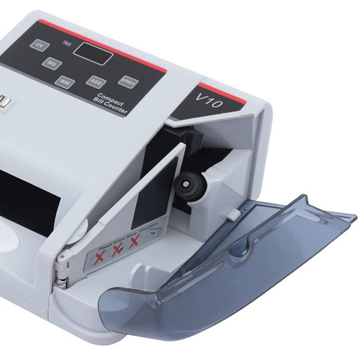 Tragbarer Geldzähler Falschgelderkennung 600pcs/min Banknotenzähler Mehrwährungs-Zählmaschine 100-240V mit LED Anzeige