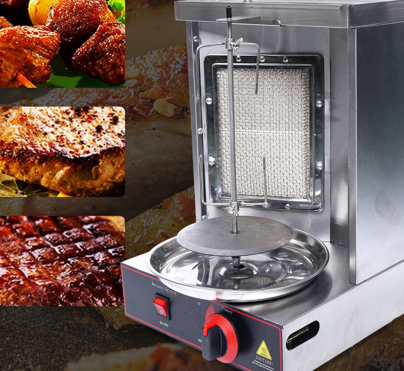 220V Dönergrill Vertikal Elektrisch-Multigrill aus Edelstahl