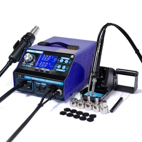Lötstation Digitale Entlötkolben 4 in 1 Heißluft Lötkolben Entlötstation SMD Repairing Station mit LCD Display