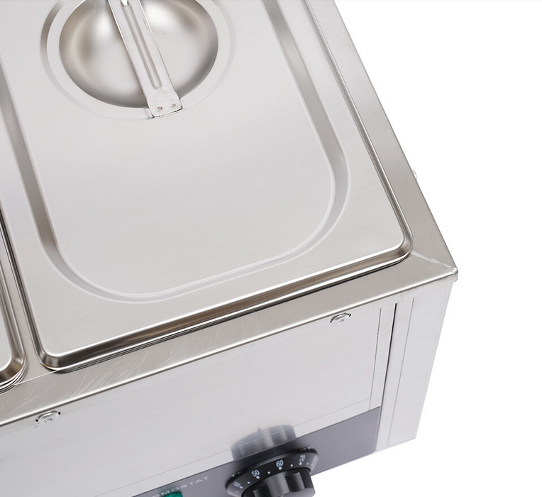 1/3 * 3 Satz elektrischer Lebensmittelwärmer 7L Edelstahl Warm-Wasserbad