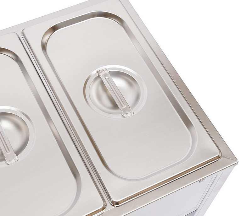 1/3 * 3 Satz elektrischer Lebensmittelwärmer 7L Edelstahl Warm-Wasserbad