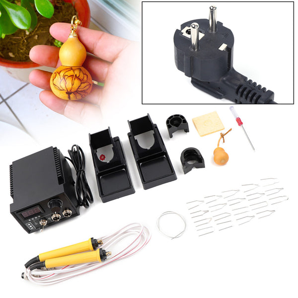 60W Lötkolben Brandmalkolben Brandmalerei Maschine Satz Für Holzwerk