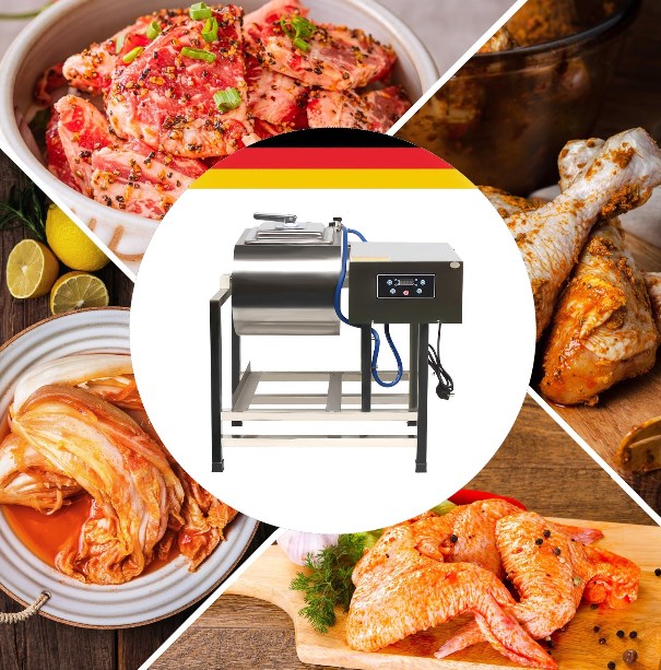 Elektrische Fleischsalzmaschine 38L Fleischmischer Edelstahl Mischer Menger Fleischerei Marinator