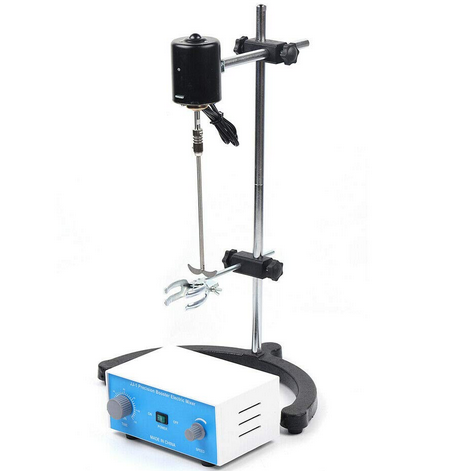 60W 3000 U/min Elektrorührer Rührwerk Laborrührer Labor Rührgerät Überkopfrührer Stellbarer