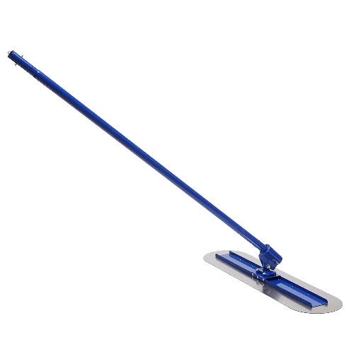 Leichter Aluminium-Betonschwader - Flächenspachtel Glättekelle Betonkelle mit Pole, Rostfrei Edelstahl(Verbinder)
