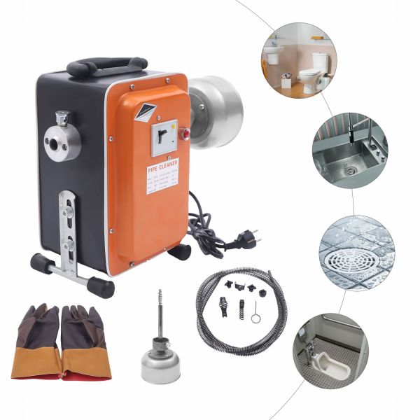 750W Rohrreinigungs Maschine Baggerfeder Rohrreinigungsmaschine Abflussreiniger für Rohrdurchmesser 20-150 mm