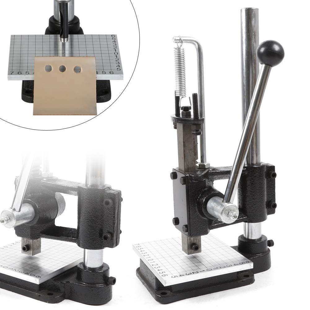 Manuelle Leder Lochstanzer & Prägemaschine - Hubhöhe 0-16 Cm, Inkl. Zubehör Für DIY-Lederarbeiten