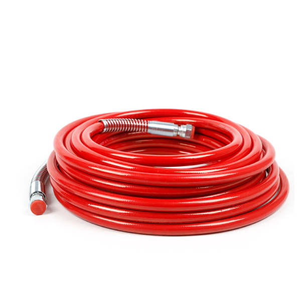 15m 1/4" Airless Spritzgerät Hochdruck Sprühschlauch Faserschlauch 3300 PSI Rot