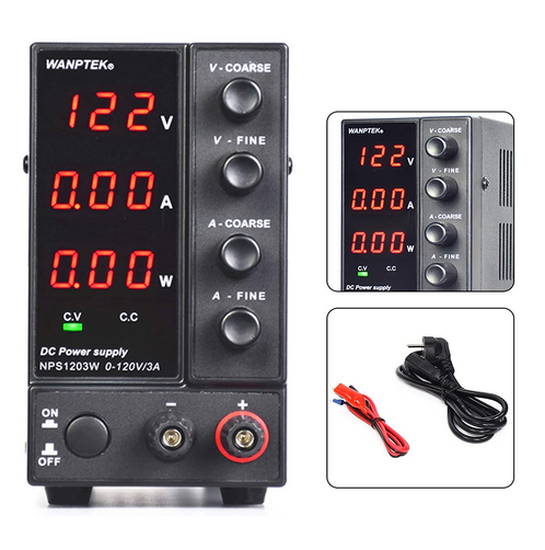 Labornetzgerät 0-3A DC Regelbar Stabilisiertes Schaltnetzteil Strommessgerät