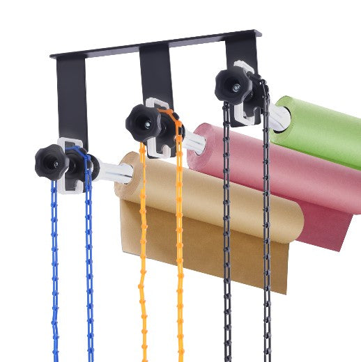 Wand Hintergrundsystem für 3 Papierrollen Wand & Decke Montageset 33*4.8*20cm