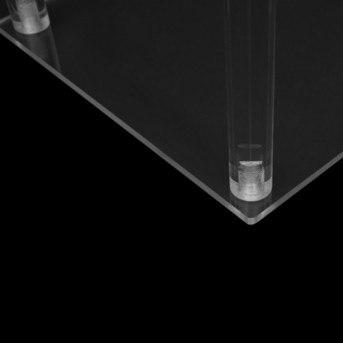 Acryl Blumenständer Metall Vase Stand Boden Metallsäule Weiß 2 Stücke Rechteck Tischdekoration Hintergrunds