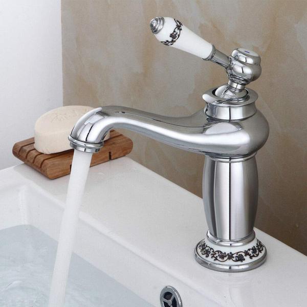 CNCEST Retro elegant Klassischer Einhebel Waschbecken Wasserhahn