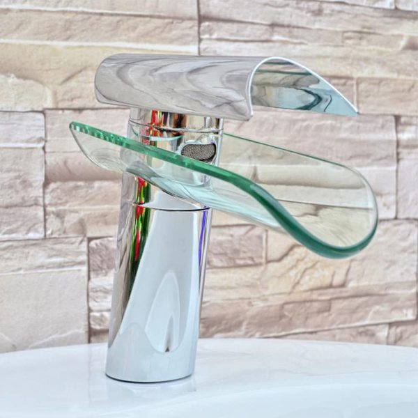 Wasserfall Waschtischarmatur Wasserhahn Armatur Mischbatterie Bad Wasserhahn