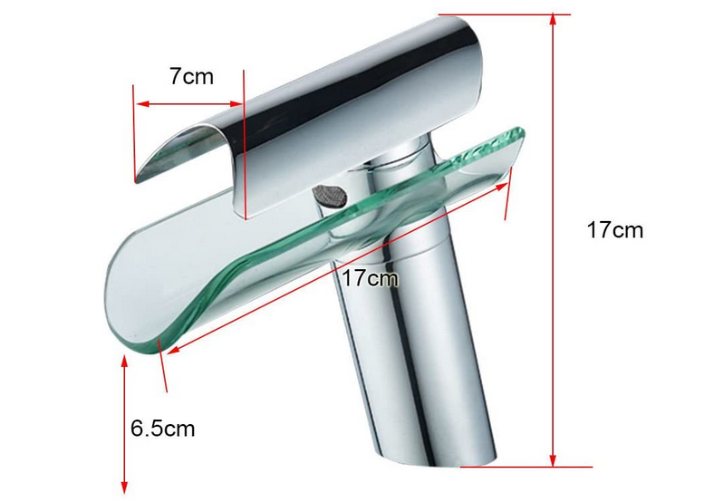 Wasserfall Waschtischarmatur Wasserhahn Armatur Mischbatterie Bad Wasserhahn