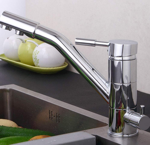 3 in 1 Küche Wasserfilter Armatur-3 Wege Wasserhahn Osmose Anlage Tap Drehbar