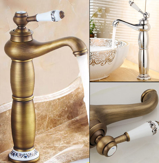 Retro Wasserhahn Bad Waschtischarmatur Mischbatterie kit