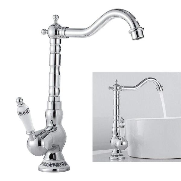 3/8 Zoll Retro Einhebel Wasserhahn Waschbecken Mischbatterie Bad Armatur