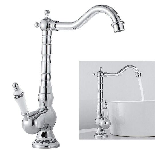 3/8 Zoll Retro Einhebel Wasserhahn Waschbecken Mischbatterie Bad Armatur