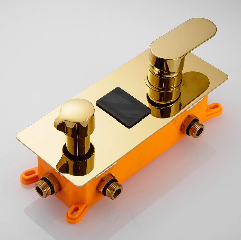 Duscharmatur Regendusche LCD Digitale Duschsystem Edelstahl Duschset Mischbatterie Dusche Set