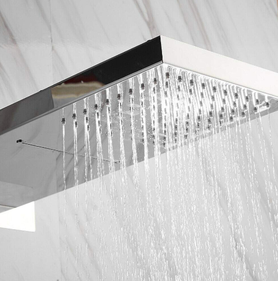 CNCEST Dusch Armatur Duschset Wandmontage Regendusche Brause Bad Duschsystem für Chrom G1/2