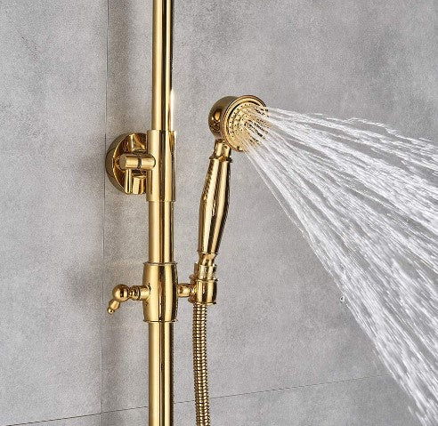 CNCEST Duscharmatur Duschpaneel Handbrause Regenbrause Brausegarnitur Bad Duschsystem