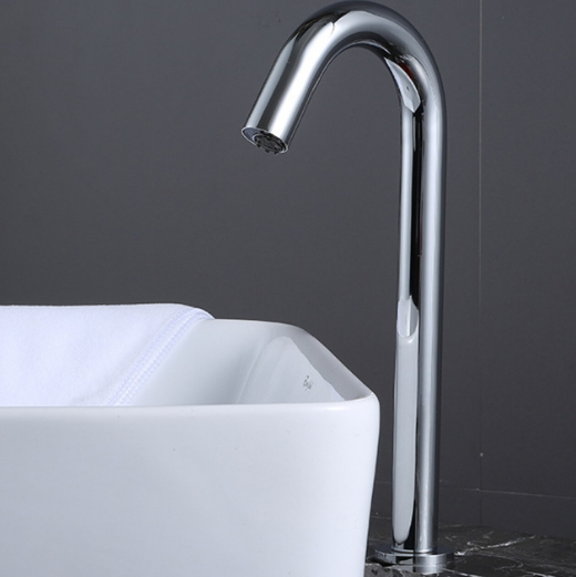 Automatischer Infrarotsensor Wasserhahn, Messing Chrom Waschbecken Mischbatterie für Küchenspüle