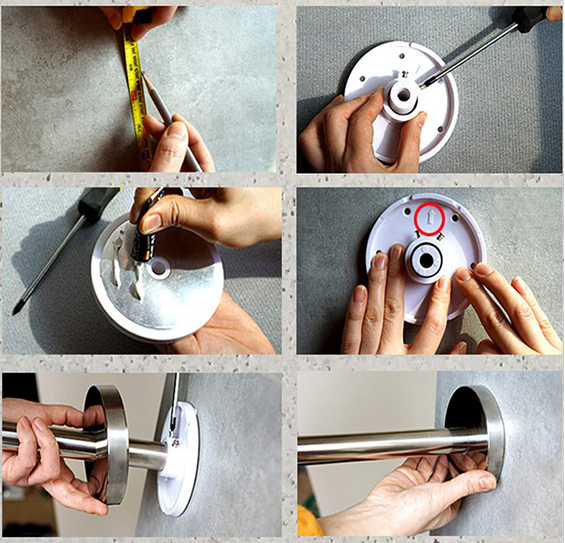 Duschvorhangstange U-Form Gebogene Bad-Vorhangstange für Bad, WC, Fenster, Balkon