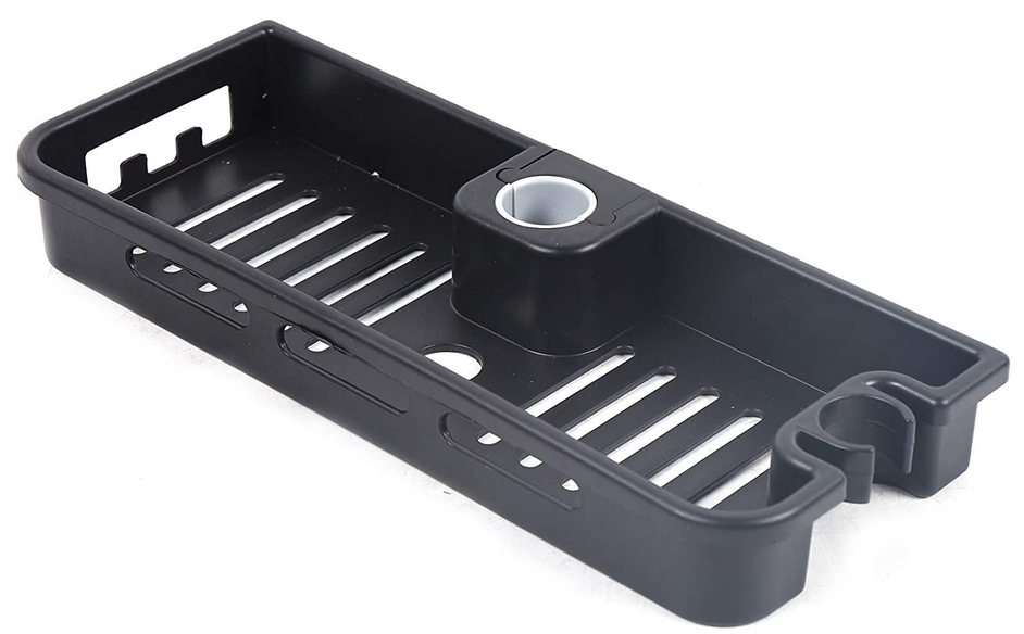 Bad Duscharmatur Set mit Schubstange Schwarz Duschset Regendusche mit Handbrause