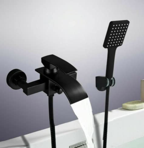 Badewannenarmatur Schwarz Wannenarmatur Wasserfall Wannenbatterie