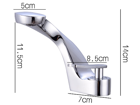 Waschtischarmatur Wasserhahn Chrom Badarmatur Einhebelmischer Mischbatterie